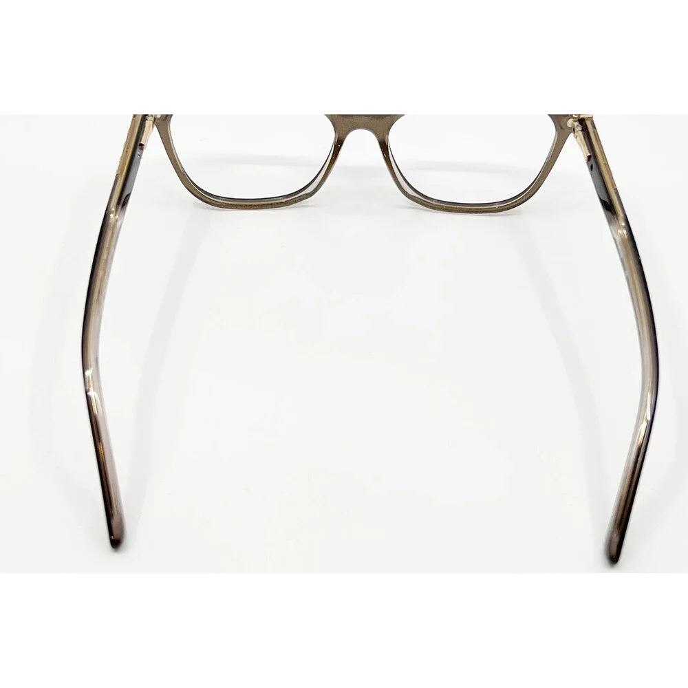 Bebe Eyeglasses Frames Women Gray Brown Cat Eye Studded BB5122 52-16-135